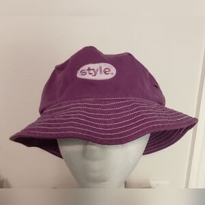 Purple 100% Cotton Bucket Hat CAP By Big Accessories Inc One Size “Style” #A